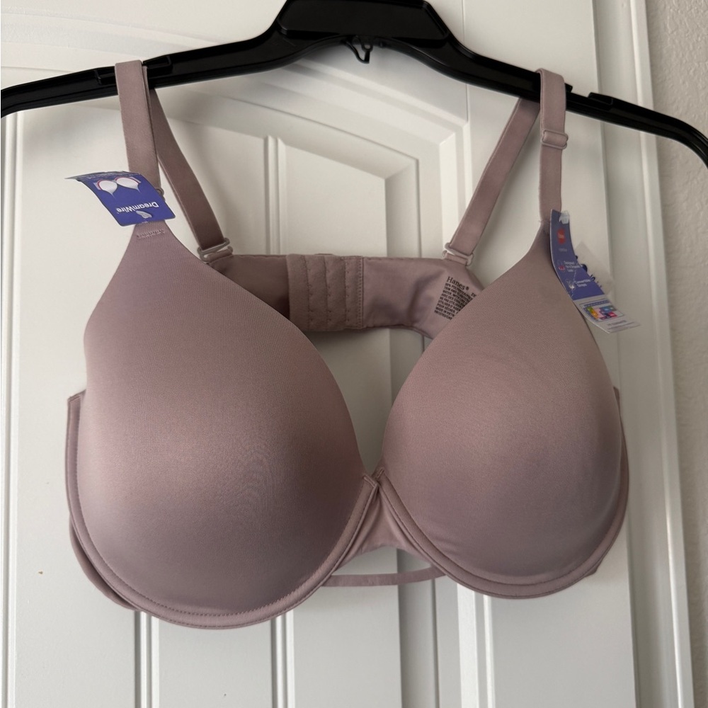 NWT Hanes ComfortFlex Fit DreamWire Bra Set | Size XXL | Mauve/Taupe